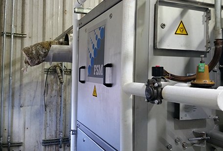 The front of a fully enclosed Centre Flow Screen.