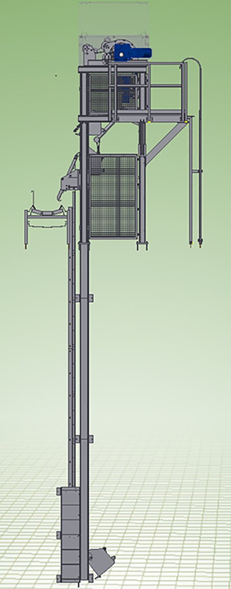 3D render of the trash removal screen.