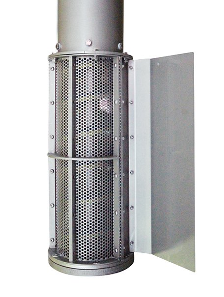 The perforated plate area at the bottom of the screen.